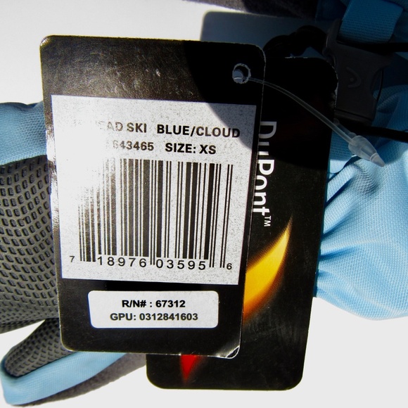 Head Light Blue Kids Mittens Kids w/ Side Zippers - Picture 7 of 13